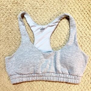 Alo Accolade Sports Bra Gray